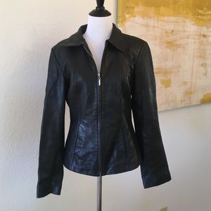 Super soft John Carlisle Black Leather Jacket